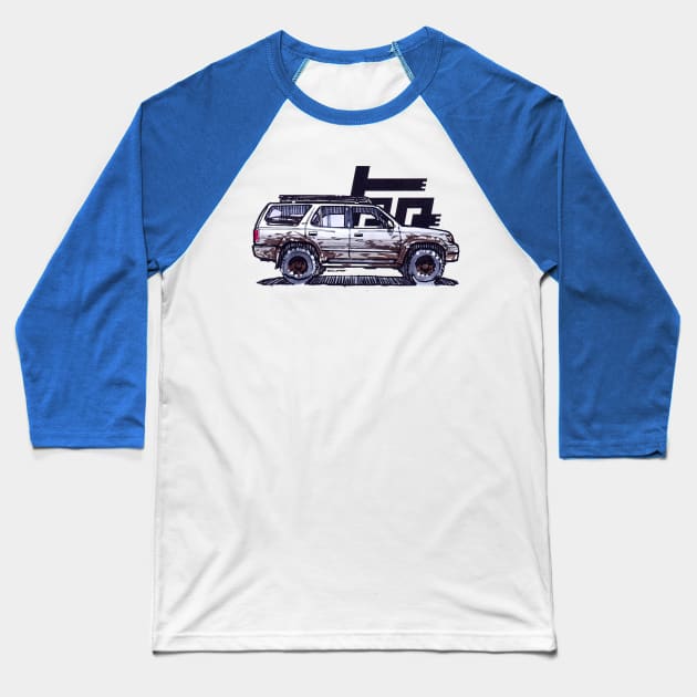 3rd Gen 4Runner TRD - Ghost Baseball T-Shirt by robert1117